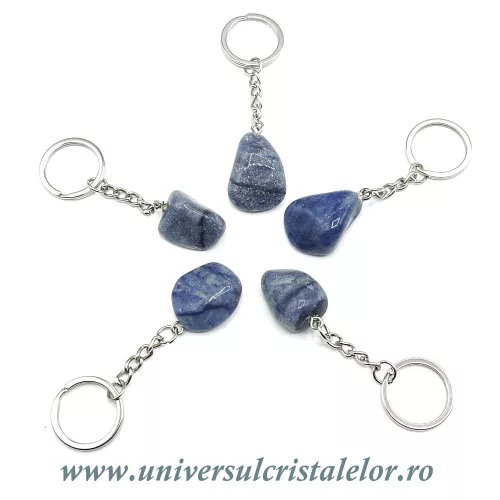 Breloc cuart albastru Breloc cuart albastru