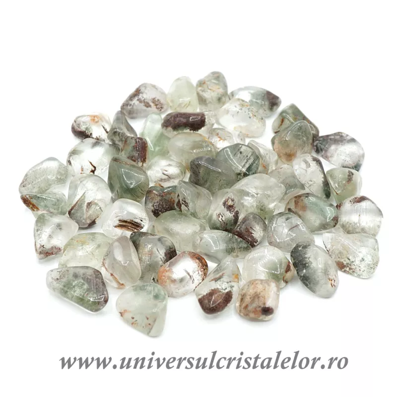 Cuart cu clorit piatra rulata m1