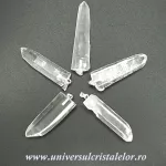 Pandantiv cristal de stanca varf lemurian Pandantiv cristal de stanca varf lemurian