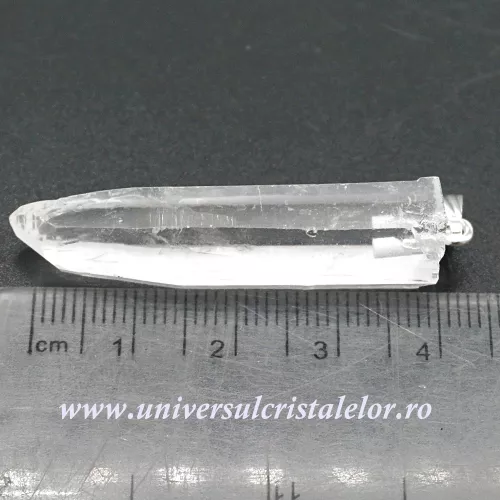 Pandantiv cristal de stanca varf lemurian Pandantiv cristal de stanca varf lemurian