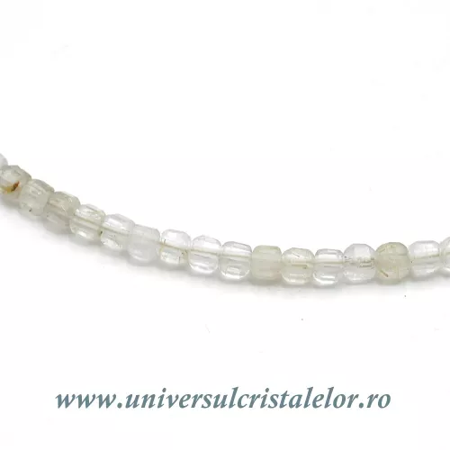 Colier cuart rutilat cub fatetat - 2 ,8mm Colier cuart rutilat cub fatetat - 2 ,8mm