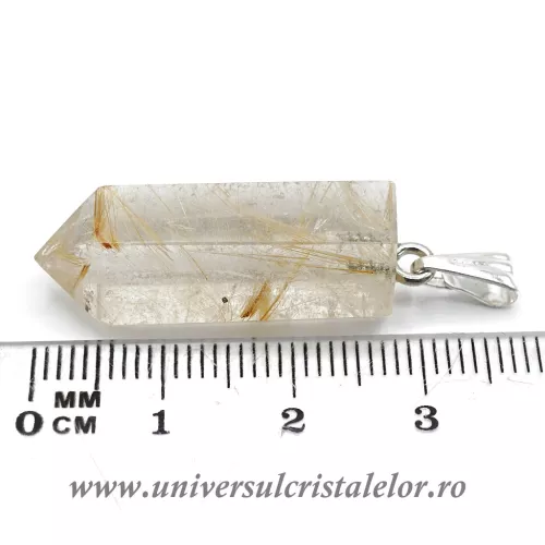 Pandantiv cuart rutilat m2