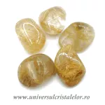 Cuart cu rutil piatra rulata m1