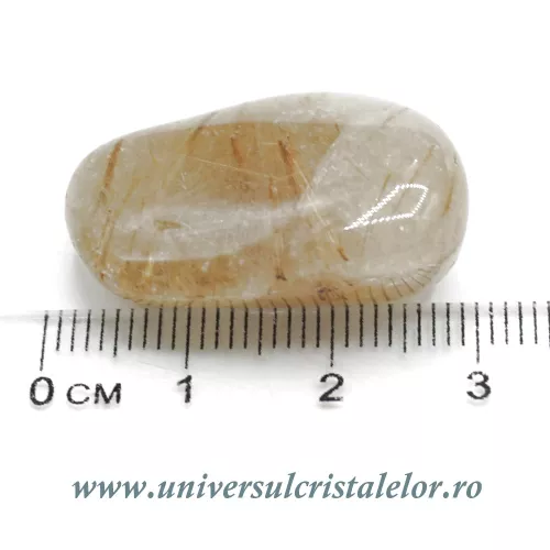 Cuart rutilat piatra rulata Cuart rutilat piatra rulata