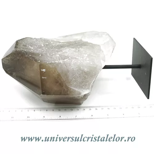 Cuart fumuriu pe suport de metal Cuart fumuriu pe suport de metal