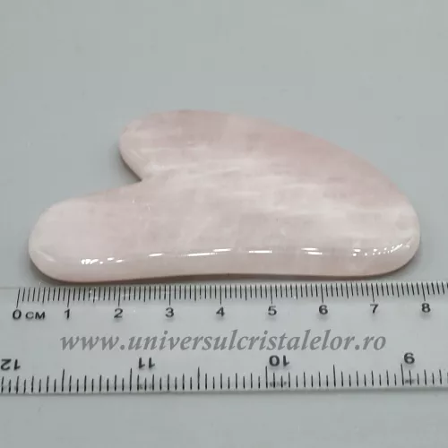 Piatra Gua Sha cuart roz