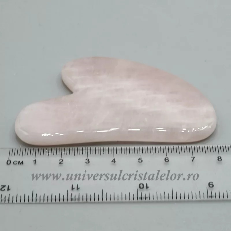 Piatra Gua Sha cuart roz