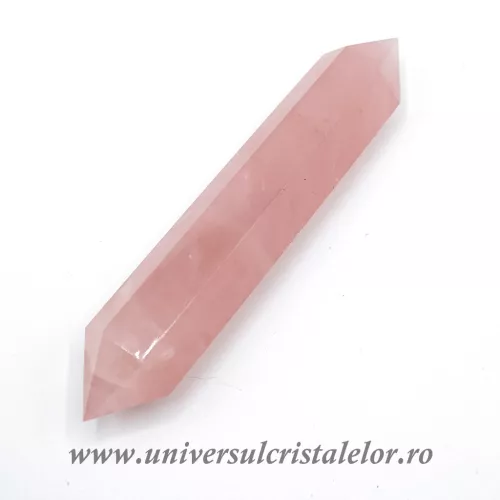 Bagheta dublu varf cuart roz m3