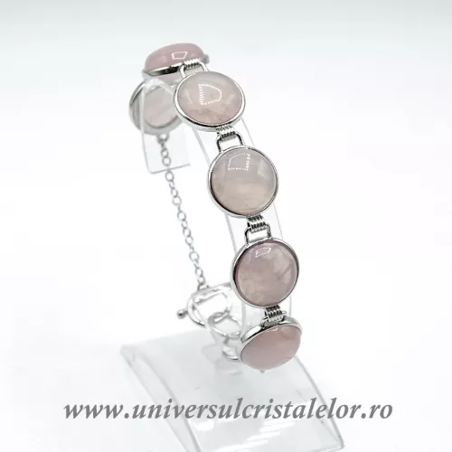 Bratara cuart roz m10