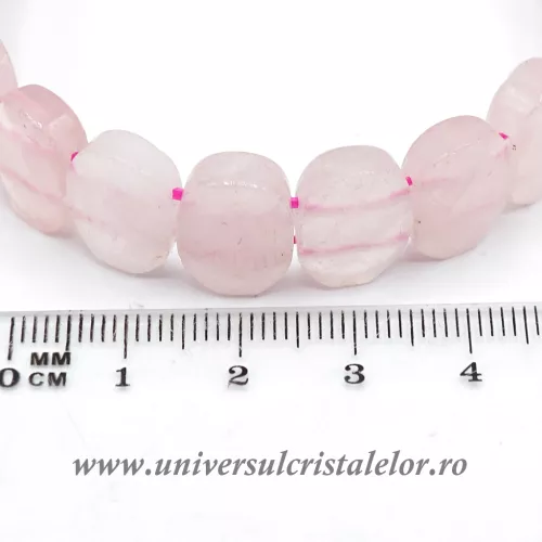 Bratara cuart roz fatetat