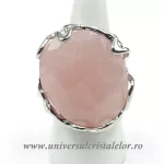Inel cuart roz oval reglabil m3 Inel cuart roz oval reglabil m3