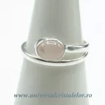 Inel cuart roz oval reglabil m1 Inel cuart roz oval reglabil m1