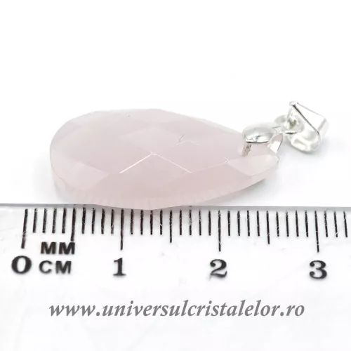 Pandantiv cuart roz lacrima fatetat m2