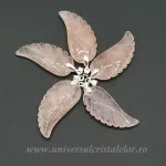 Pandantiv cuart roz aripa de inger m1