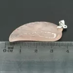 Pandantiv cuart roz aripa de inger m1