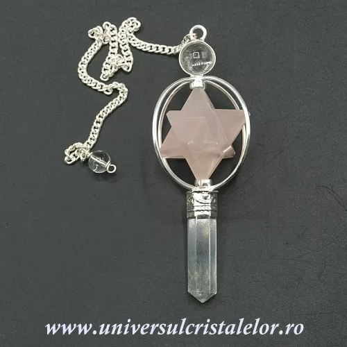 Pendul cuart roz Pendul cuart roz