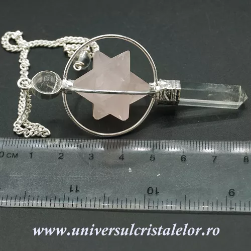 Pendul cuart roz Pendul cuart roz
