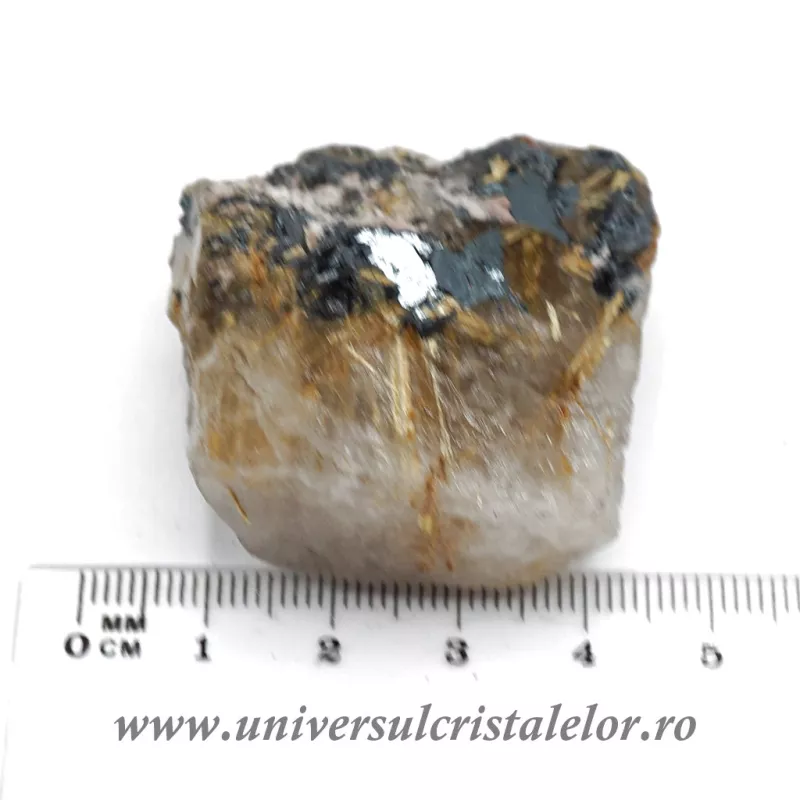 Cuart rutilat cu hematit