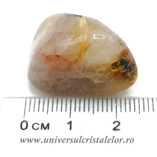 Cuart rutilat piatra rulata