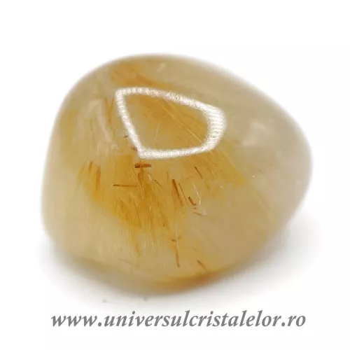 Cuart rutilat piatra rulata