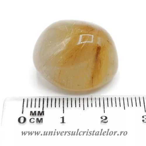 Cuart rutilat piatra rulata