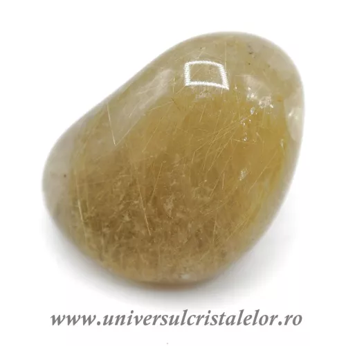 Cuart rutilat piatra rulata