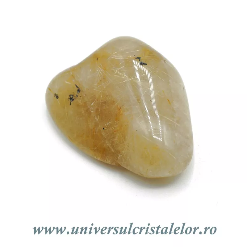 Cuart rutilat piatra rulata Cuart rutilat piatra rulata