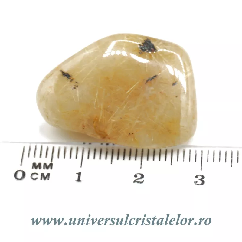 Cuart rutilat piatra rulata Cuart rutilat piatra rulata