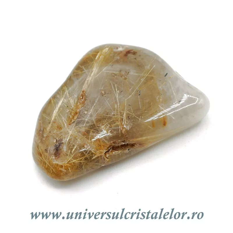 Cuart rutilat piatra rulata Cuart rutilat piatra rulata