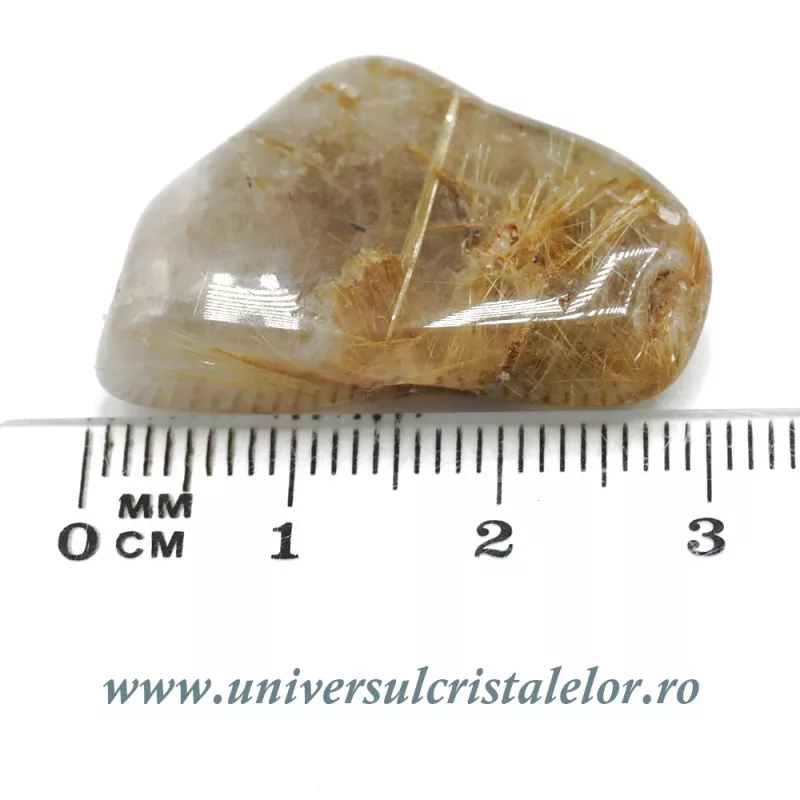 Cuart rutilat piatra rulata Cuart rutilat piatra rulata