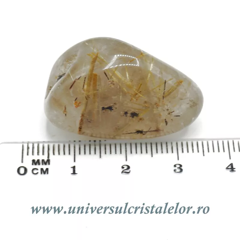 Cuart rutilat piatra rulata Cuart rutilat piatra rulata