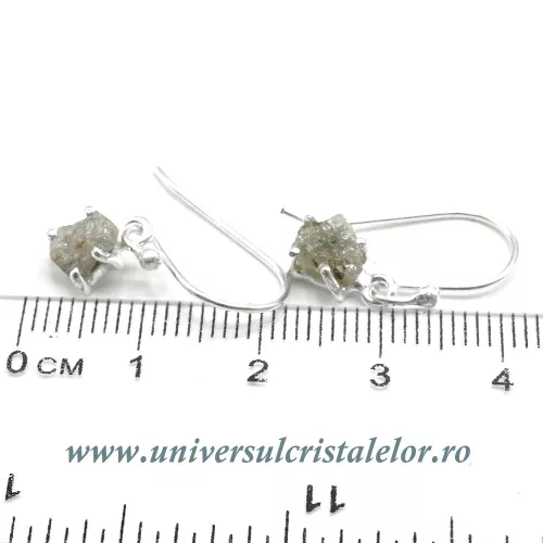 Cercei diamant brut Cercei diamant brut