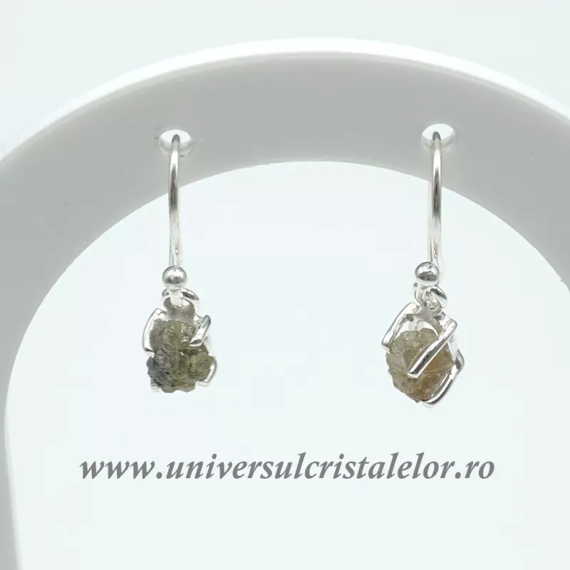 Cercei diamant brut Cercei diamant brut