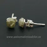 Cercei diamant brut