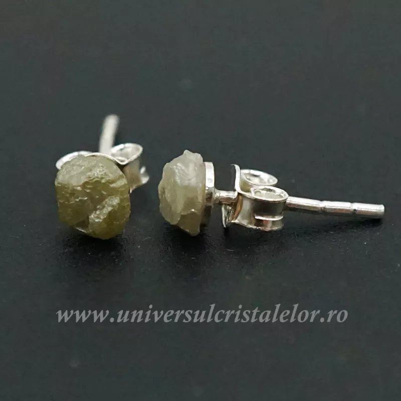 Cercei diamant brut