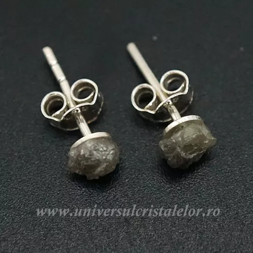 Cercei diamant brut