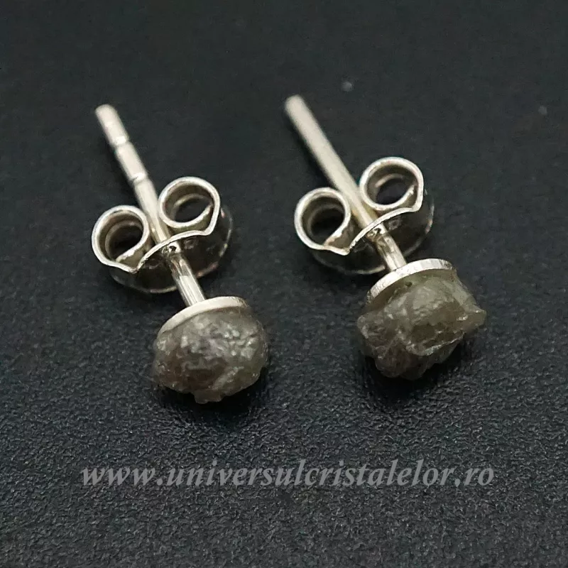 Cercei diamant brut