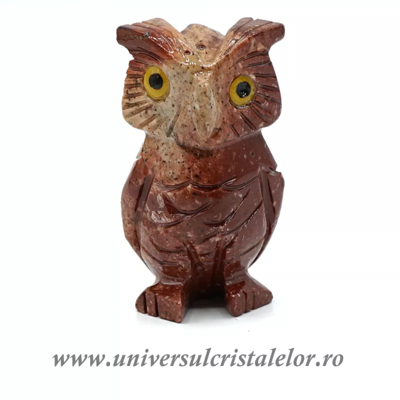 Figurina steatit bufnita unicat c2