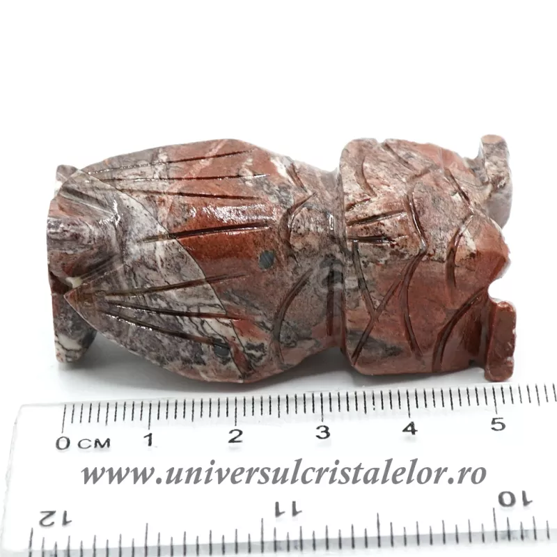 Figurina steatit bufnita unicat c3