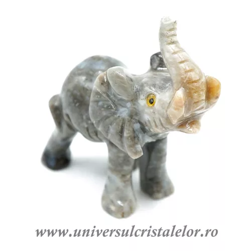 Figurina steatit elefant 7 cm unicat m3
