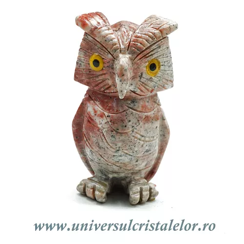 Figurina steatit bufnita 7 cm unicat m4 Figurina steatit bufnita 7 cm unicat m4