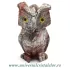 Figurina steatit bufnita 7 cm unicat m1