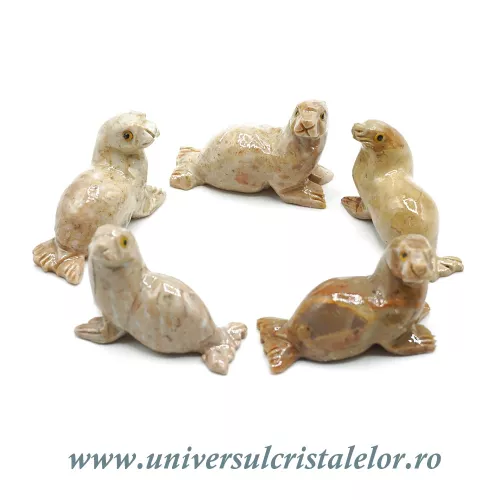 Figurina steatit foca Figurina steatit foca