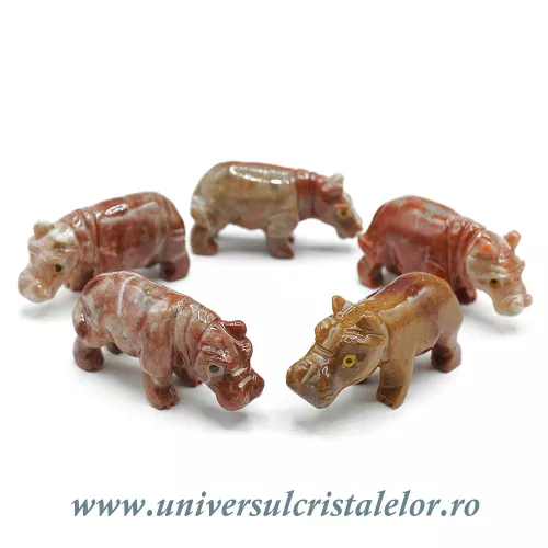 Figurina steatit hipopotam Figurina steatit hipopotam