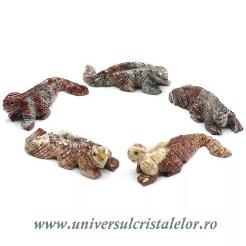 Figurina steatit iguana Figurina steatit iguana
