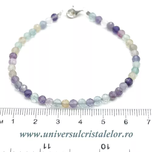 Bratara fluorina rotund fatetat - 4mm