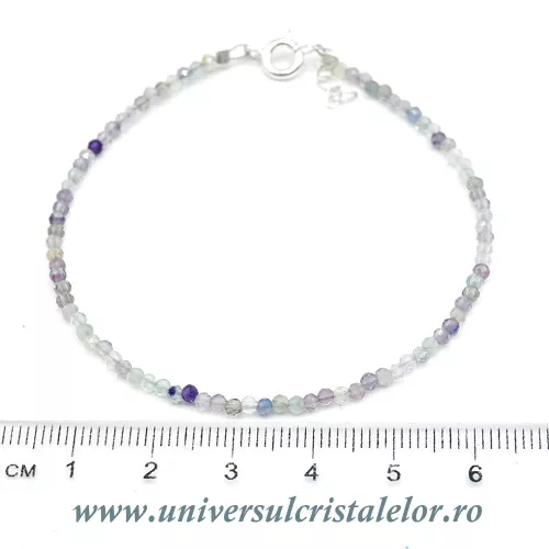 Bratara fluorina rotund fatetat - 2,5mm Bratara fluorina rotund fatetat - 2,5mm