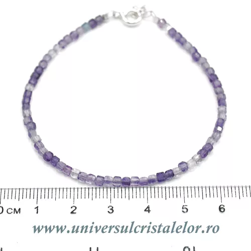 Bratara fluorina cub fatetat - 2,5mm Bratara fluorina cub fatetat - 2,5mm