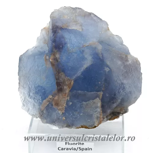 Fluorina albastra mineral unicat m2