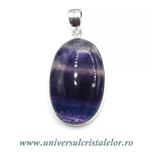 Pandantiv fluorina multicolora unicat m02